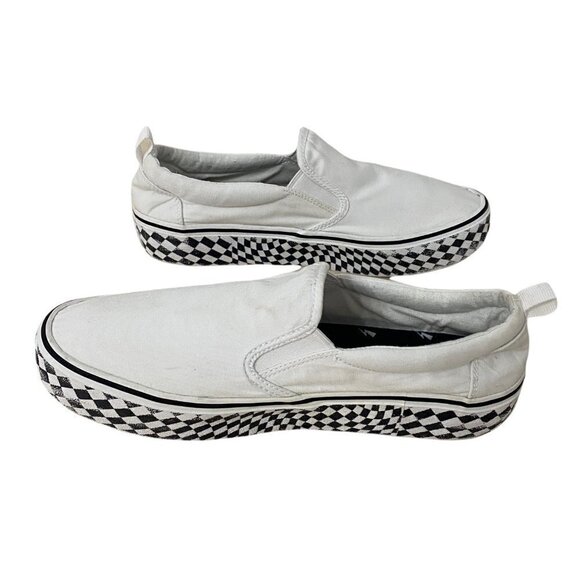Punkrose Women's Checkerboard Canvas Slip On Sneakers, Size 9.5 - Picture 4 of 7